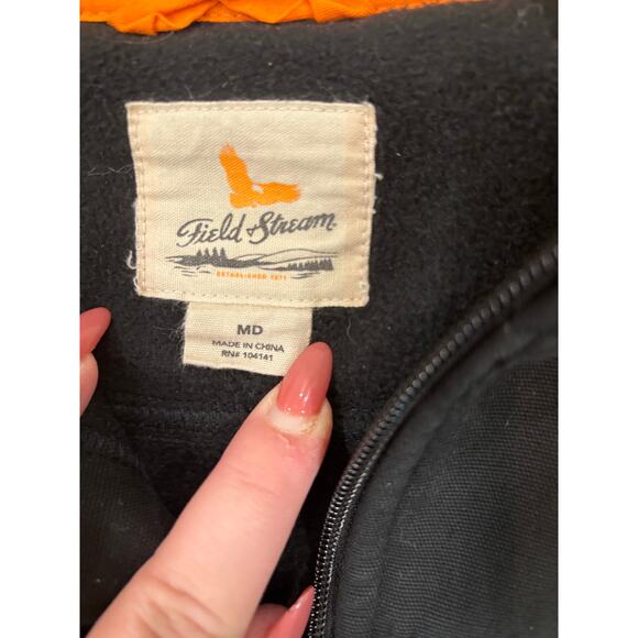 FIELD AND STREAM QUARTER ZIP SWEATER - MENS MEDIUM - Picture 2 of 11